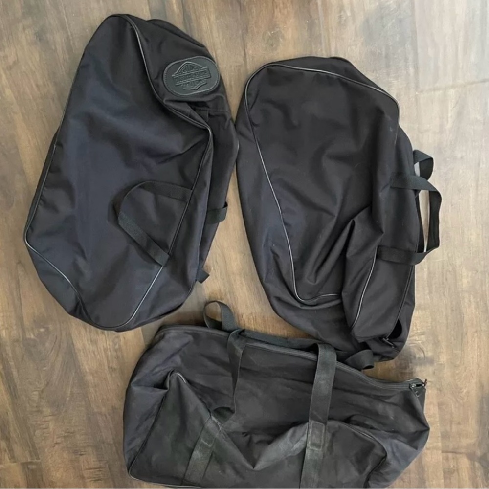 HARLEY DAVIDSON 3pc BLACK SADDLE BAG LINERS,